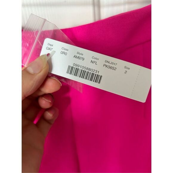 J.Crew high-rise wide leg, pink trousers sailor style with pockets - Picture 7 of 8